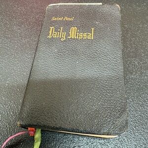 Vintage 1955 Saint Paul Daily Missal Black Cover